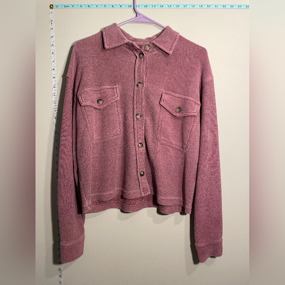 Thread & Supply Womens Button Up Shirt-jacket